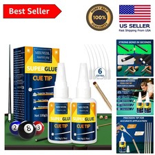 Ultra-Strong Pool Cue Tip Glue 100g with Precision Applicator - Quick Dry