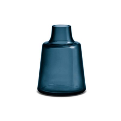 [Holmegaard] [Flora] [H24cm] [Dark Blue] Flora Vase Short Neck