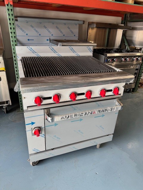 American Range AR-3RB 36" Gas Range w/ Charbroiler & Oven PROPANE OPEN BOX