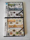 Nintendo DS TouchMaster & TouchMaster 2 Puzzle Games w/ Cases & Manuals