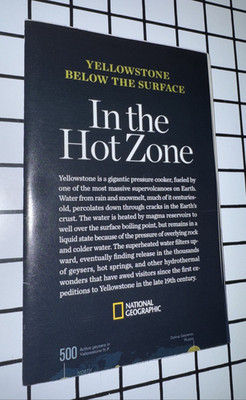 National Geographic Map Yellowstone Below The Surface In The Hot Zone