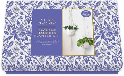 Luxe Decor Bastelset - Makramee hängendes Pflanzgefäß