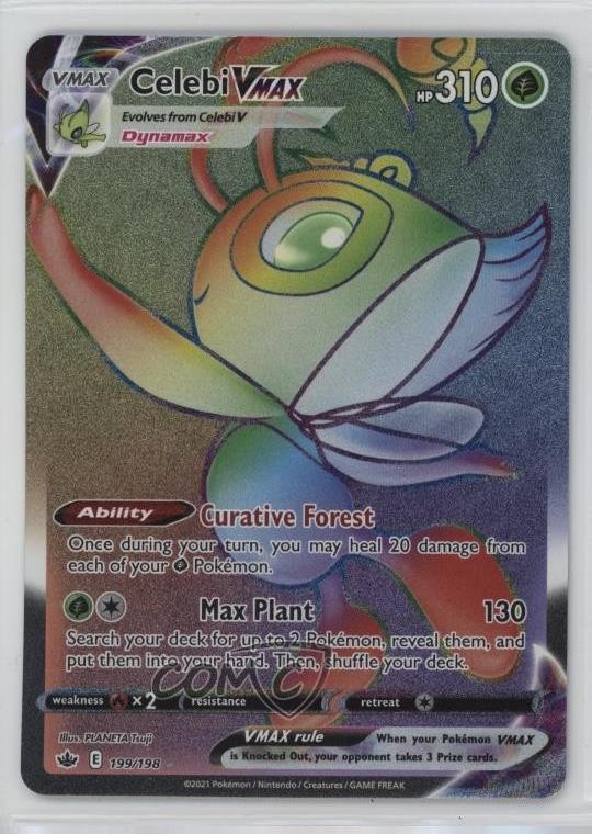 Rainbow - Celebi VMAX Pokemon Sword & Shield Chilling Reign #199