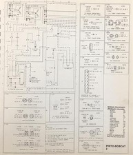 1978 Ford Pinto Mercury Bobcat Wiring Diagram 78 Factory Electrical Schematic