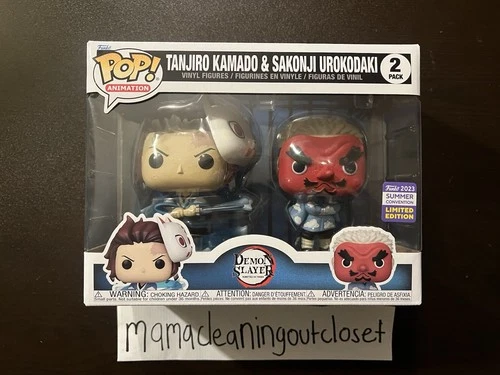 Funko Pop! Demon Slayer Tanjiro and Sakonji 2 Pack Summer Convention 2023