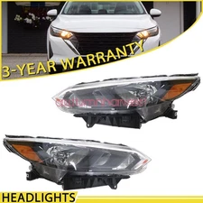 2Pcs For Nissan Sentra S/SV 2024-2025 Models Halogen Headlight Left + Right Side