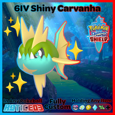 ✨ Shiny Carvanha 6IV ✨ Pokemon Sword & Shield 🚀 Fast 🚀