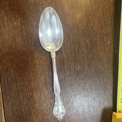 Gorham Sterling Silver Spooon Serving Spoon No Monogram - 8.5 Inches - Alencon