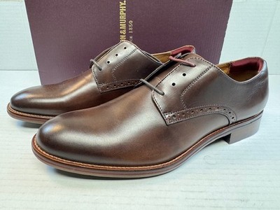 Johnston & Murphy Conard 2.0 Plain Toe Dress Shoe, Mahogany Full Grain, 11 M