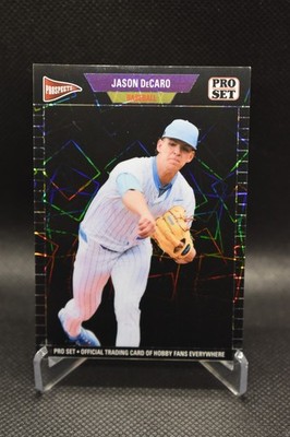 Jason DeCaro 1/1 2026 Leaf Pro Set Black Laser North Carolina Tarheels #89B-93