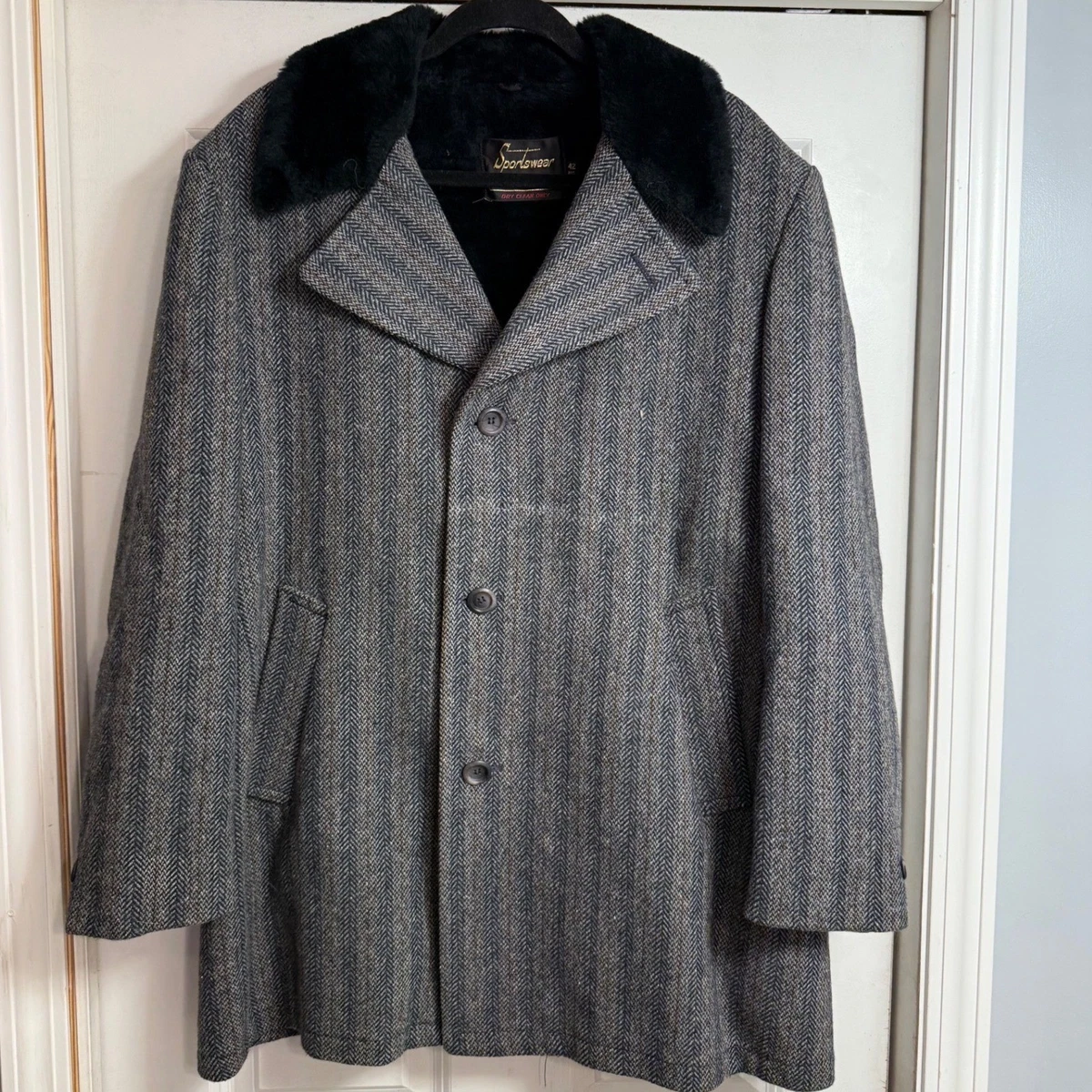 Tweed Vintage Outerwear Coats & Jackets for Men for sale - eBay