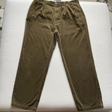 Vintage Polo Ralph Lauren Corduroy Pants Mens 34x29 Olive Andrew Pant 90s READ