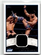 WWE Justin Gabriel 2012 Topps Authentic Event Worn Shirt Relic Card Black