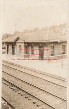 Depot, West Virginia, Mannington, RPPC, Baltimore & Ohio Railroad Station