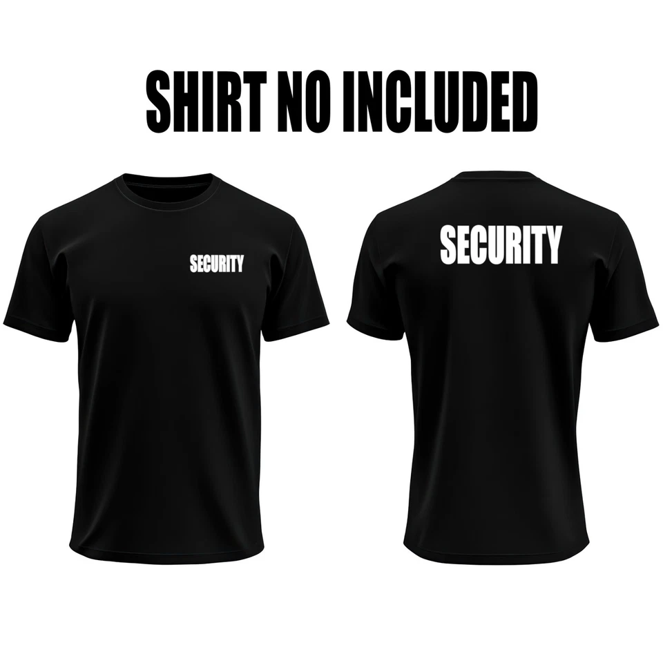 Security - Iron-On Heat Transfer Decal Reflective pick your size/color - Image 4 of 4