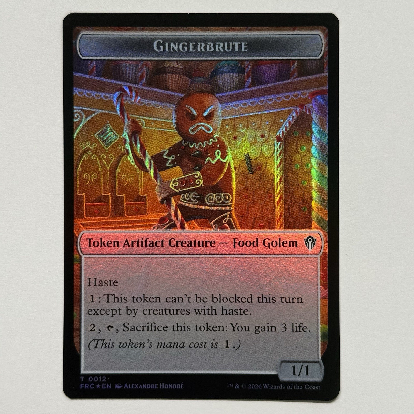Gingerbrute T 0012 & Jace T 0005 Double-Sided Token Foil MTG Reality Fracture NM