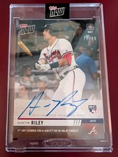 Austin Riley 2019 Topps Now RC rookie #233A Autographs #72/99