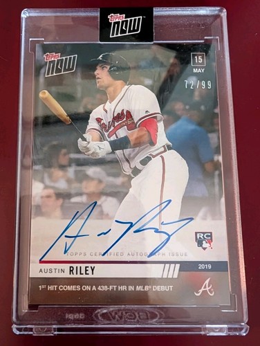 Austin Riley [Autograph] #233A 2019 Topps Now card