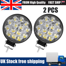 2Pcs 4" LED Work Light Bar Flood Spot Lights Driving Lamp Offroad Car Truck