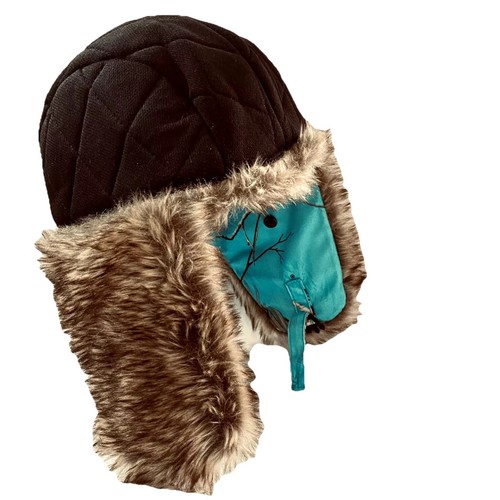Realtree Hot Shot Blue Camo 3M Insulated Trapper Bomber Winter Hat Size M - Picture 5 of 7