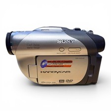 Sony Handycam DCR-DVD105 DVD Camcorder Carl Zeiss 20x Zoom w Charger Bag Works