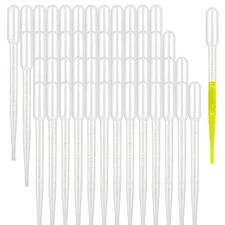 Moveland 500PCS 3ML Plastic Dropper Pipettes, Disposable Eye Dropping Pipettes f