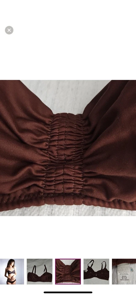 Malia Mills Swim - Juliet Bikini Top - Leo Brown - 34 A/B/C - Image 4 of 4