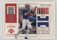 2002 Upper Deck Piece Of History in the Making 481/1500 JT O'Sullivan #145 8y6