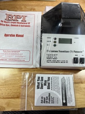 Optical Lab. BPI. UV Luminous Transmittance (Tv) Photometer. NEW