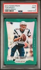 2012 PANINI PRIZM GREEN PRIZM #116 TOM BRADY PSA 9