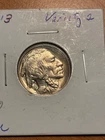 1913 Buffalo Nickel Variety 2  Straight - AU/UNC - $1.99 Shipping