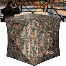 Hunting Blind, 270  / 360  See Through Ground Blind 2-4 Person