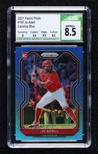 2021 Panini Prizm Tier II Carolina Blue Prizm Jo Adell #191 CSG 8.5 15fy