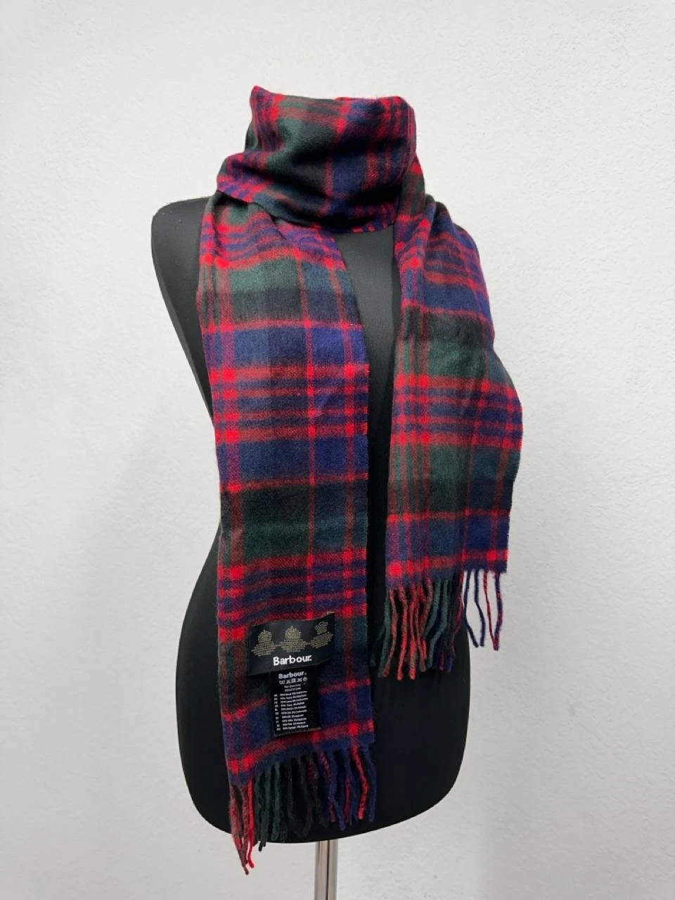Barbour Tartan Scarf Wool Cashmere Tartan Check Green Gold Check Winter
Opens in a new window or tab