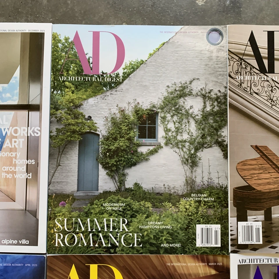 Architectural Digest Magazine Lot of 7 Interior Design Architecture 2025 2023 - Image 3 of 4