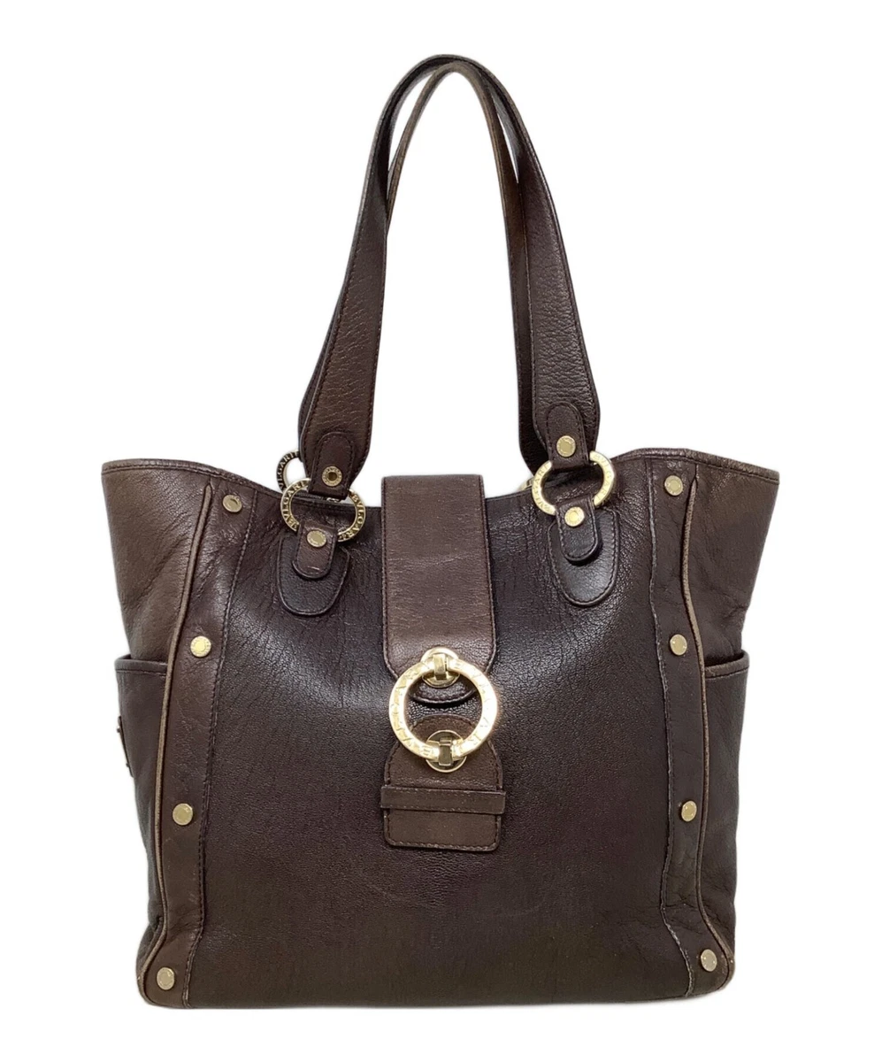 Bvlgari Leather Exterior Brown Bags & Handbags for Women for sale