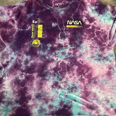 Nasa earth galaxy tie dye graphic