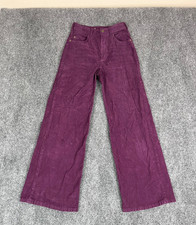 Anthropologie Pilcro Womens Purple Bootcut Corduroy Pants Size 25
