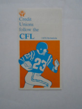 Creit Unions Follow CFL 1979 Game Schedule NM.