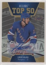 2019-20 Upper Deck Allure Top 50 Blue Auto Libor Hajek #T50-19 Auto au7