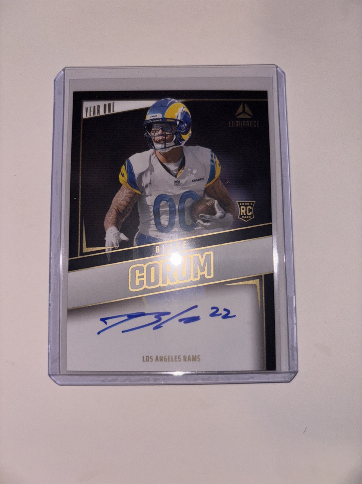 2024 Panini Luminance - Year One Signatures Rps Blake Corum #YOS-BCM (AU, RC)
