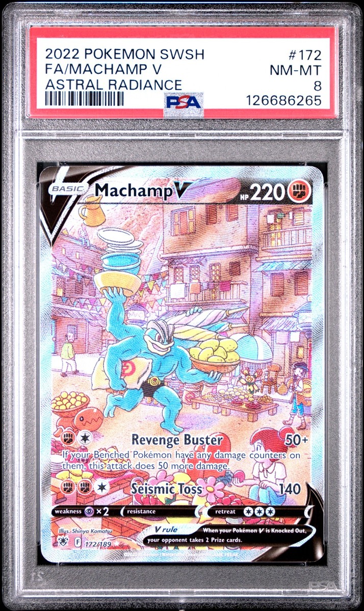 PSA 8 Machamp V #172 2022 Pokemon Sword & Shield Astral Radiance