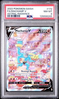 PSA 8 Machamp V #172 2022 Pokemon Sword & Shield Astral Radiance