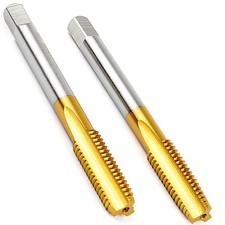 2 PCS M8 x 1.25 Thread Tap M2 HSS Right Hand Threading Milling Hand Tap