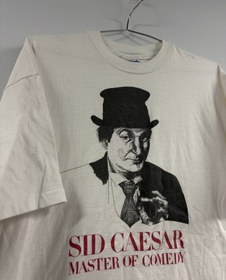 Vintage SID CAESAR MASTER OF COMEDY 90s single stitch Tshirt museum TV PROMO