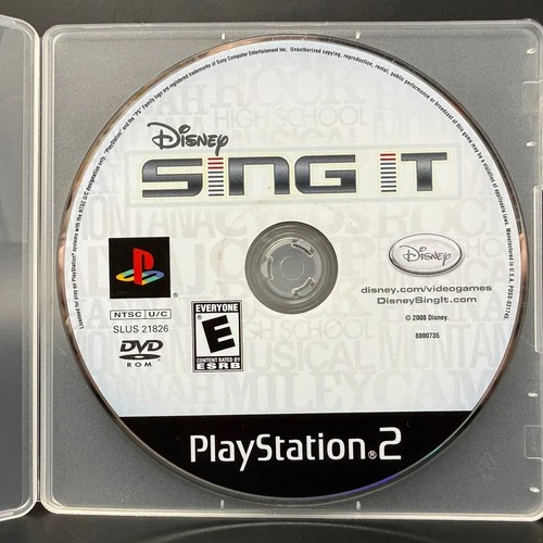 Disney Sing It (Sony PlayStation 2 PS2) *GAME DISC ONLY - TESTED*