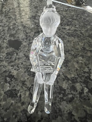 Swarovski Sitting Ballerina Frosted Face - Rare