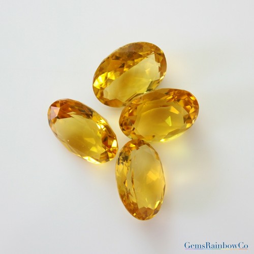 Citrine Oval Best Quality Golden 14X10mm, 16x12mm and 18x13mm Faceted Loose gems - Picture 8 of 10