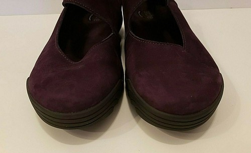 Arche LN Womens Size 37 or 6-6.5 PURPLE Suede Slip On/Strap Flat Comfort FRANCE - Picture 3 of 6