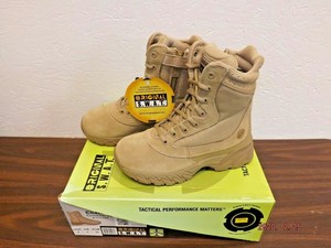 New Original S W A T Chase 9 Men S Tan Size 4 Tactical Side Zip Boots 1312 805619459818 Ebay